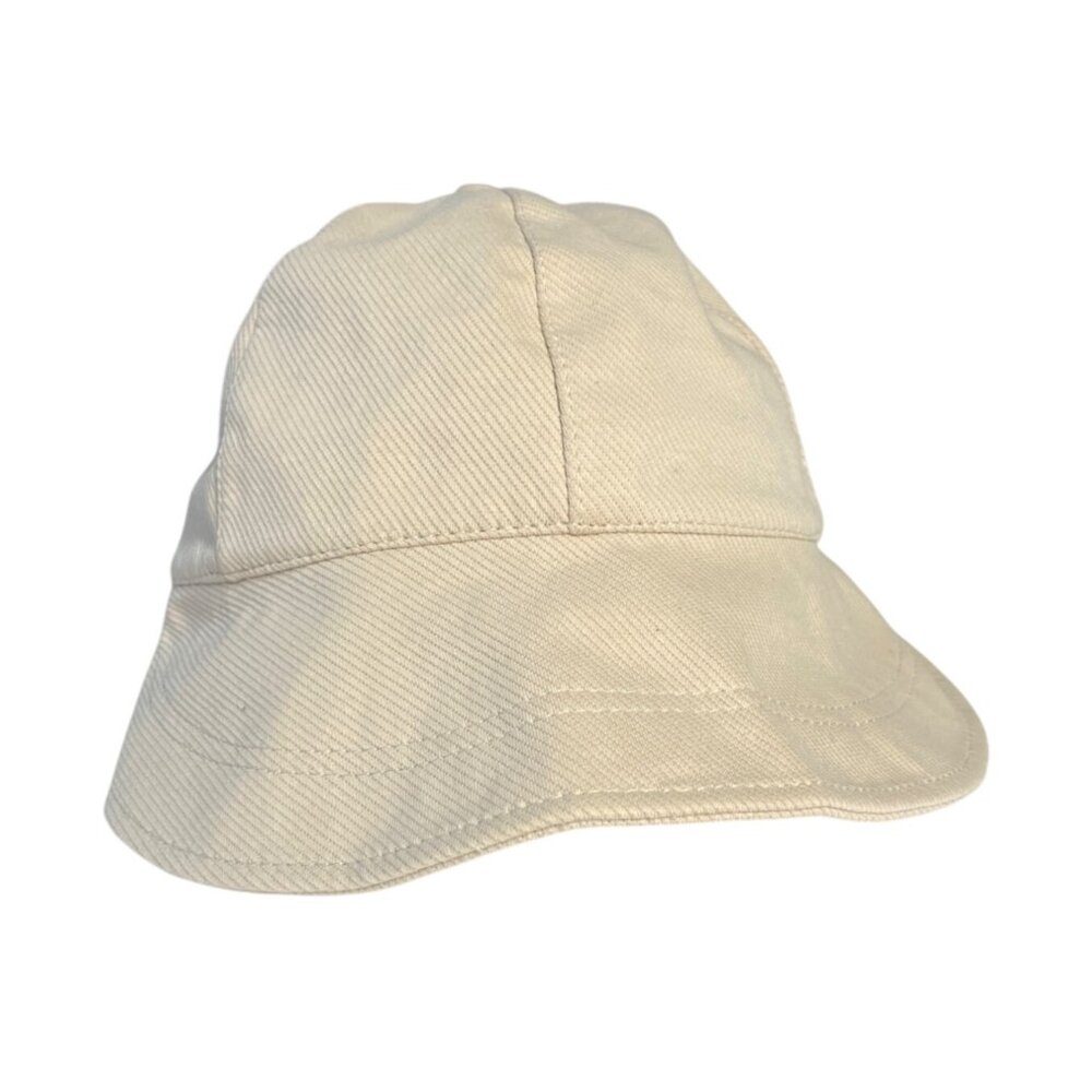Sun Cap Hat With Adjustable Strap Gardening Beige Corduroy